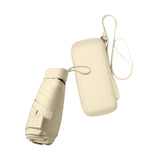 Maxbell Folding Umbrella with Case Travel Sunshade Umbrella for Outdoor Hiking Beach yellow