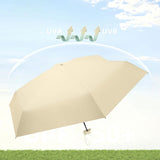 Maxbell Folding Umbrella with Case Travel Sunshade Umbrella for Outdoor Hiking Beach yellow