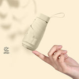 Maxbell Folding Umbrella with Case Travel Sunshade Umbrella for Outdoor Hiking Beach yellow