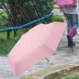 Maxbell Folding Umbrella with Case Travel Sunshade Umbrella for Outdoor Hiking Beach pink
