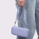 Maxbell Folding Umbrella with Case Travel Sunshade Umbrella for Outdoor Hiking Beach violet