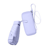 Maxbell Folding Umbrella with Case Travel Sunshade Umbrella for Outdoor Hiking Beach violet