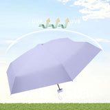 Maxbell Folding Umbrella with Case Travel Sunshade Umbrella for Outdoor Hiking Beach violet