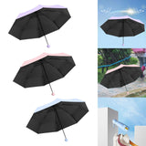 Maxbell Folding Umbrella Strong Frame Waterproof Sun Umbrella for Outdoor Trip Beach Purple