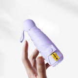 Maxbell Folding Umbrella Strong Frame Waterproof Sun Umbrella for Outdoor Trip Beach Purple