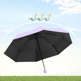 Maxbell Folding Umbrella Strong Frame Waterproof Sun Umbrella for Outdoor Trip Beach Purple