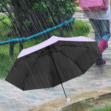 Maxbell Folding Umbrella Strong Frame Waterproof Sun Umbrella for Outdoor Trip Beach Purple