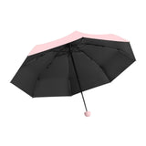 Maxbell Folding Umbrella Strong Frame Waterproof Sun Umbrella for Outdoor Trip Beach Pink