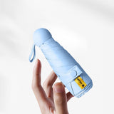 Maxbell Folding Umbrella Strong Frame Waterproof Sun Umbrella for Outdoor Trip Beach Blue