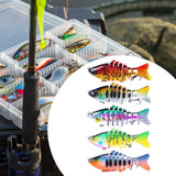 Maxbell 5x Multi Jointed Swimbaits Adults Beginners Fishing Tackle Fishing Lures Set