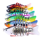 Maxbell 5x Multi Jointed Swimbaits Adults Beginners Fishing Tackle Fishing Lures Set