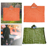 Maxbell Emergency Rain Poncho Waterproof Jacket for Riding Outdoor Activities Hiking Orange
