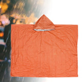 Maxbell Emergency Rain Poncho Waterproof Jacket for Riding Outdoor Activities Hiking Orange