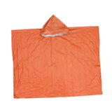 Maxbell Emergency Rain Poncho Waterproof Jacket for Riding Outdoor Activities Hiking Orange
