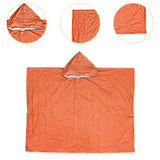 Maxbell Emergency Rain Poncho Waterproof Jacket for Riding Outdoor Activities Hiking Orange