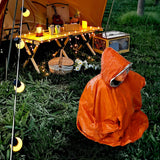 Maxbell Emergency Rain Poncho Waterproof Jacket for Riding Outdoor Activities Hiking Orange