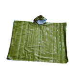 Maxbell Emergency Rain Poncho Waterproof Jacket for Riding Outdoor Activities Hiking Green