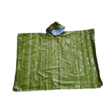 Maxbell Emergency Rain Poncho Waterproof Jacket for Riding Outdoor Activities Hiking Green