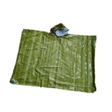 Maxbell Emergency Rain Poncho Waterproof Jacket for Riding Outdoor Activities Hiking Green