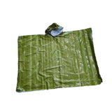 Maxbell Emergency Rain Poncho Waterproof Jacket for Riding Outdoor Activities Hiking Green