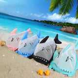 Maxbell Summer Children Mesh Beach Shell Bag 25x18x15cm Multipurpose Sand Toys Storage Bag Grey