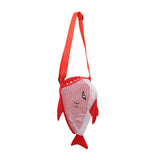 Maxbell Summer Children Mesh Beach Shell Bag 25x18x15cm Multipurpose Sand Toys Storage Bag Red