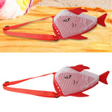 Maxbell Summer Children Mesh Beach Shell Bag 25x18x15cm Multipurpose Sand Toys Storage Bag Red