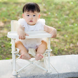 Maxbell Baby Dining Chair with Parasol Folding Food Tray for Camping Travel Children