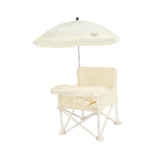 Maxbell Baby Dining Chair with Parasol Folding Food Tray for Camping Travel Children