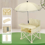 Maxbell Baby Dining Chair with Parasol Folding Food Tray for Camping Travel Children