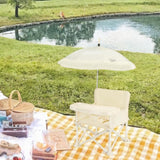 Maxbell Baby Dining Chair with Parasol Folding Food Tray for Camping Travel Children