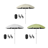 Maxbell Baby Stroller Parasol Folding with Clamp for Beach Trips Trolley Beach Chair Beige