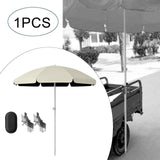 Maxbell Baby Stroller Parasol Folding with Clamp for Beach Trips Trolley Beach Chair Beige