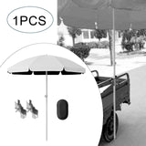 Maxbell Baby Stroller Parasol Folding with Clamp for Beach Trips Trolley Beach Chair White