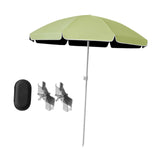 Maxbell Baby Stroller Parasol Folding with Clamp for Beach Trips Trolley Beach Chair Green