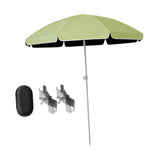 Maxbell Baby Stroller Parasol Folding with Clamp for Beach Trips Trolley Beach Chair Green
