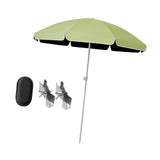 Maxbell Baby Stroller Parasol Folding with Clamp for Beach Trips Trolley Beach Chair Green