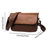 Maxbell Business Crossbody Bag Utility Shoulder Bag for Family Friends School Office Brown