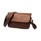 Maxbell Business Crossbody Bag Utility Shoulder Bag for Family Friends School Office Brown