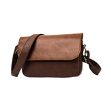 Maxbell Business Crossbody Bag Utility Shoulder Bag for Family Friends School Office Brown