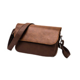 Maxbell Business Crossbody Bag Utility Shoulder Bag for Family Friends School Office Brown