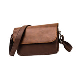 Maxbell Business Crossbody Bag Utility Shoulder Bag for Family Friends School Office Brown