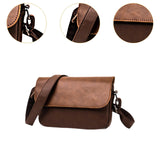 Maxbell Business Crossbody Bag Utility Shoulder Bag for Family Friends School Office Brown