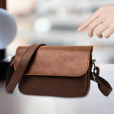 Maxbell Business Crossbody Bag Utility Shoulder Bag for Family Friends School Office Brown