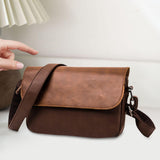 Maxbell Business Crossbody Bag Utility Shoulder Bag for Family Friends School Office Brown