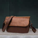 Maxbell Business Crossbody Bag Utility Shoulder Bag for Family Friends School Office Brown