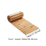 Maxbell Wooden Garden Pathway Sturdy Boardwalk Path for Wedding Party Backyard Patio Length 8.01Ft Wood Color