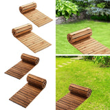 Maxbell Wooden Garden Pathway Sturdy Boardwalk Path for Wedding Party Backyard Patio Length 8.01Ft Wood Color