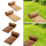 Maxbell Wooden Garden Pathway Sturdy Boardwalk Path for Wedding Party Backyard Patio Length 8.01Ft Wood Color