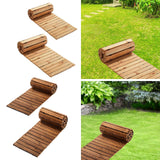 Maxbell Wooden Garden Pathway Sturdy Boardwalk Path for Wedding Party Backyard Patio Length 8.01Ft Wood Color